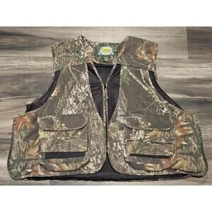 Cabela's  Men's Mossy Oak Camouflage Hunting Fishing Vest Size 2XL